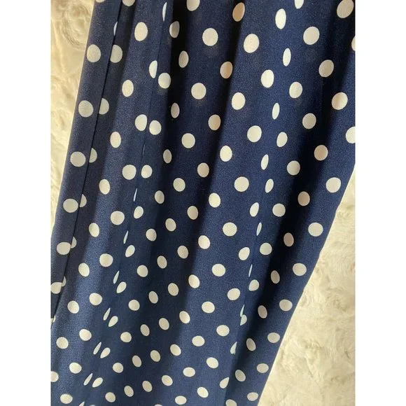 MELISSA PAIGE “on the dot” blue white Pants - Picture 5 of 6